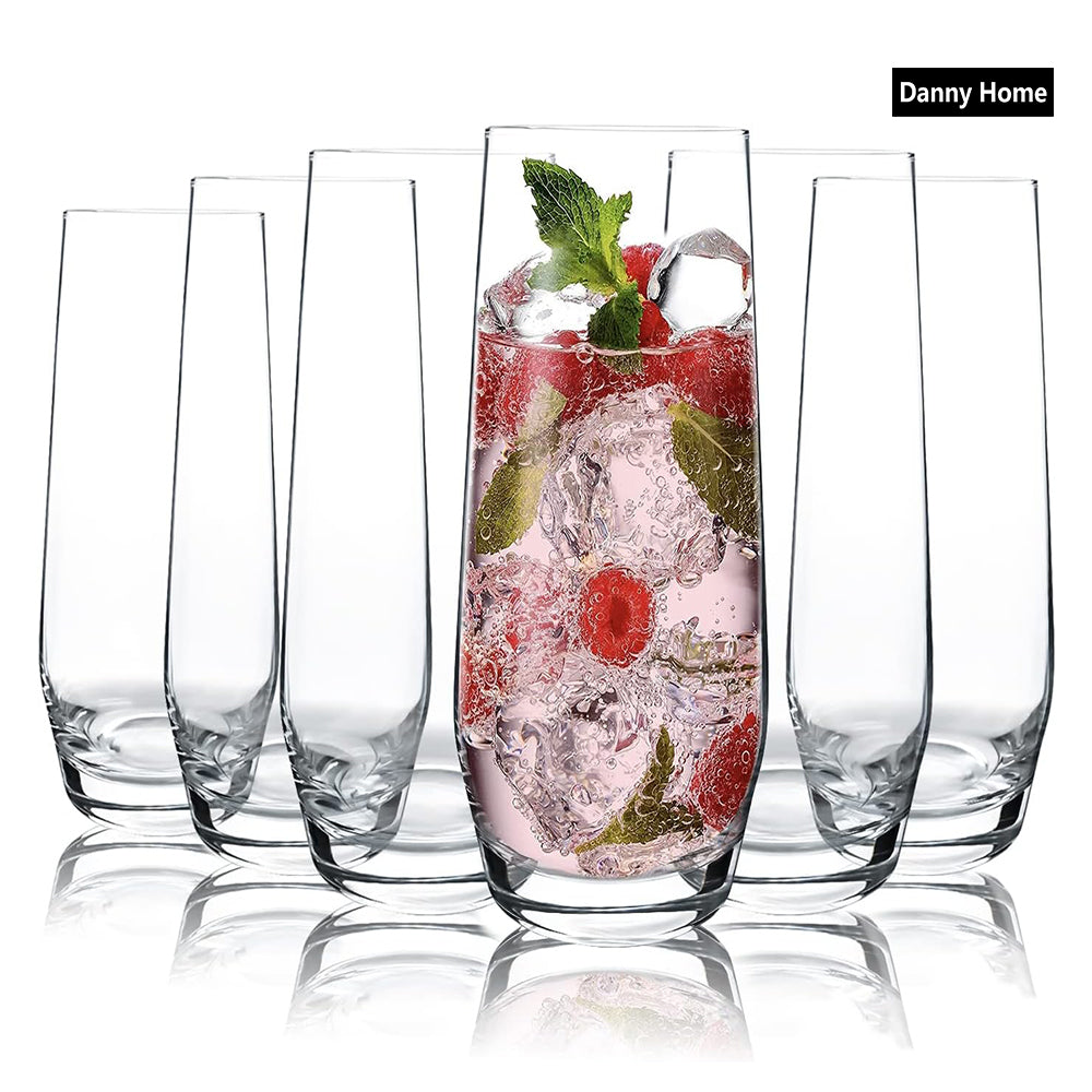 Danny Home 6-Pieces Tall Glasses 285-ml