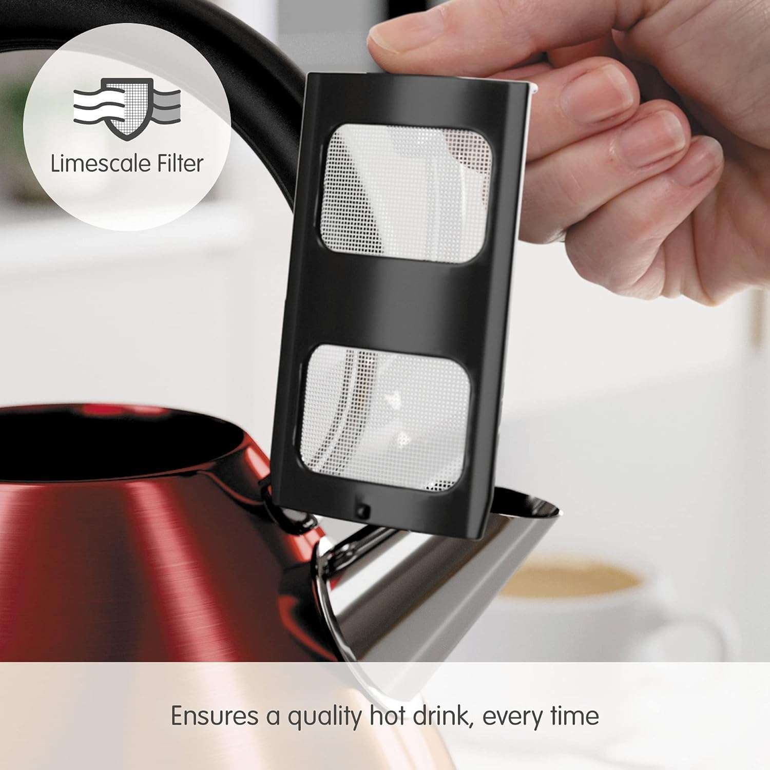 Venture Pyramid Kettle – Brushed Stainless -1.5L by Morphy Richards