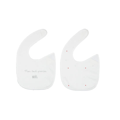 Set of 2 Newborn Bibs - Christmas