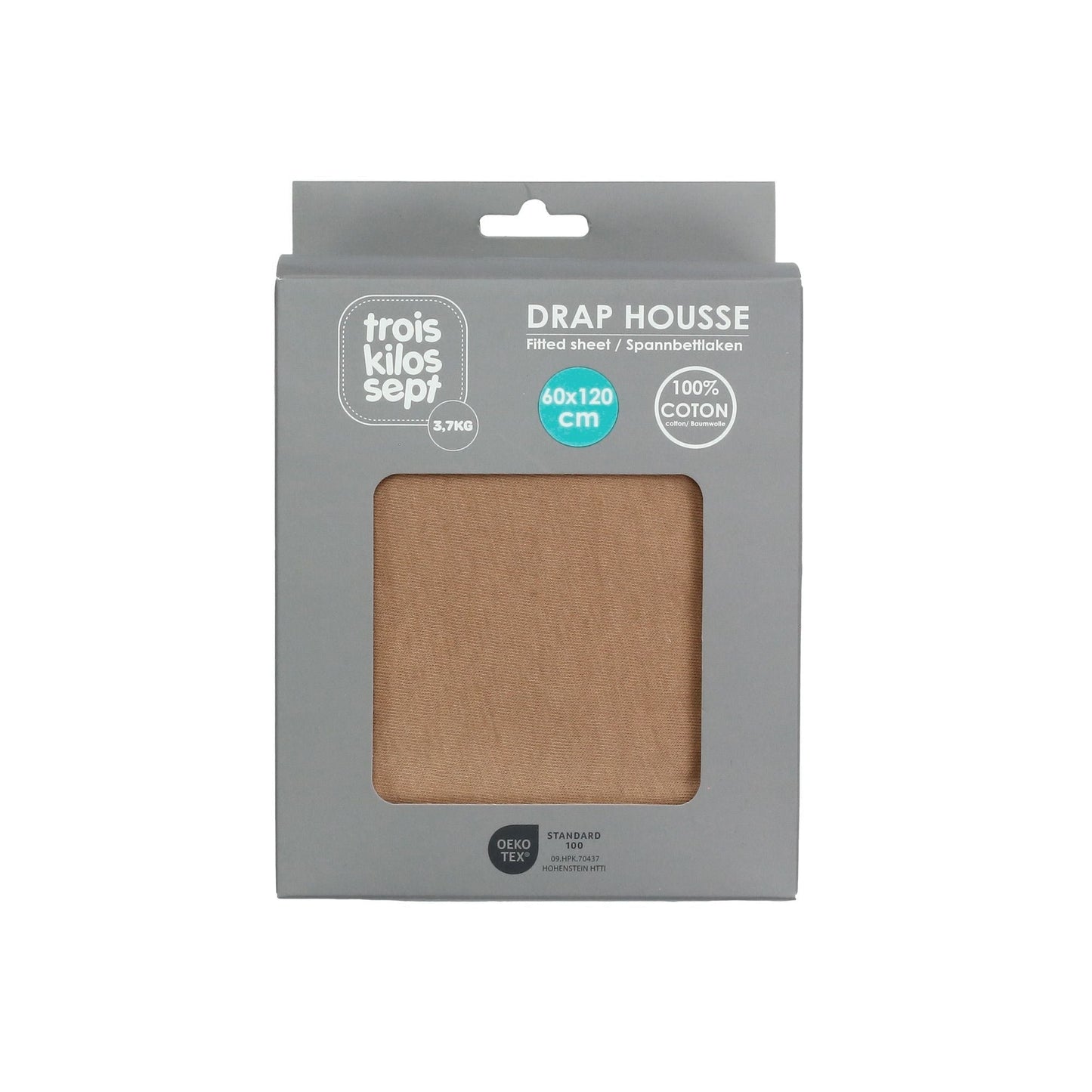 Cotton Fitted Crib Sheet (60x120 cm)