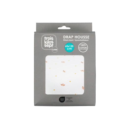 Cotton Fitted Crib Sheet (60x120 cm)