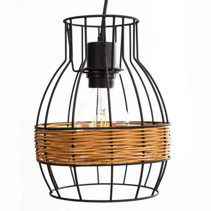 Nino Tunis 3-Light Rattan Pendant Chandelier