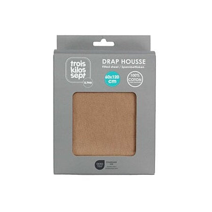 Brown Fitted Sheet 70x140cm