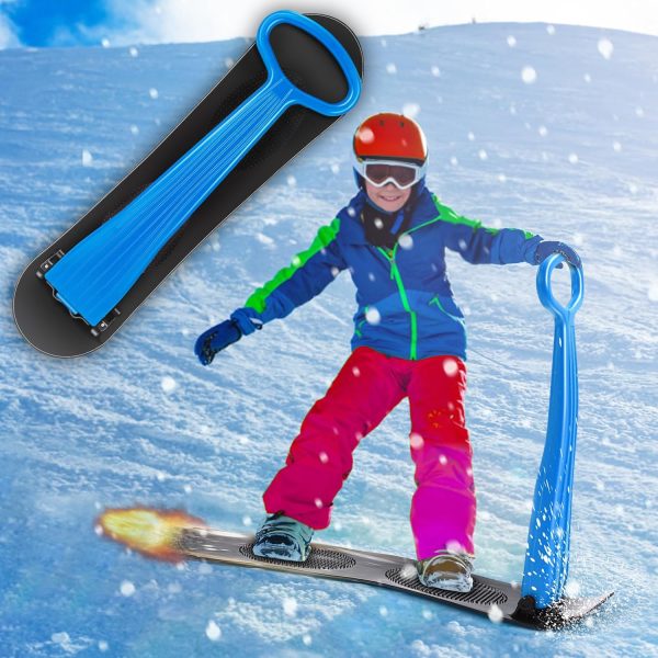 Folding Snow Scooter with Handle (Random Color)