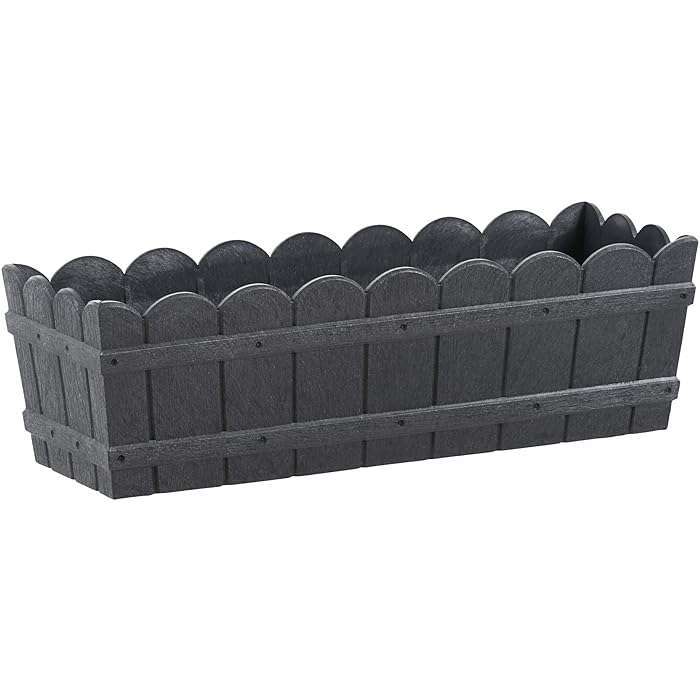 Emsa 515250 COUNTRY Window Box 50 x 17x 15 cm, anthracite