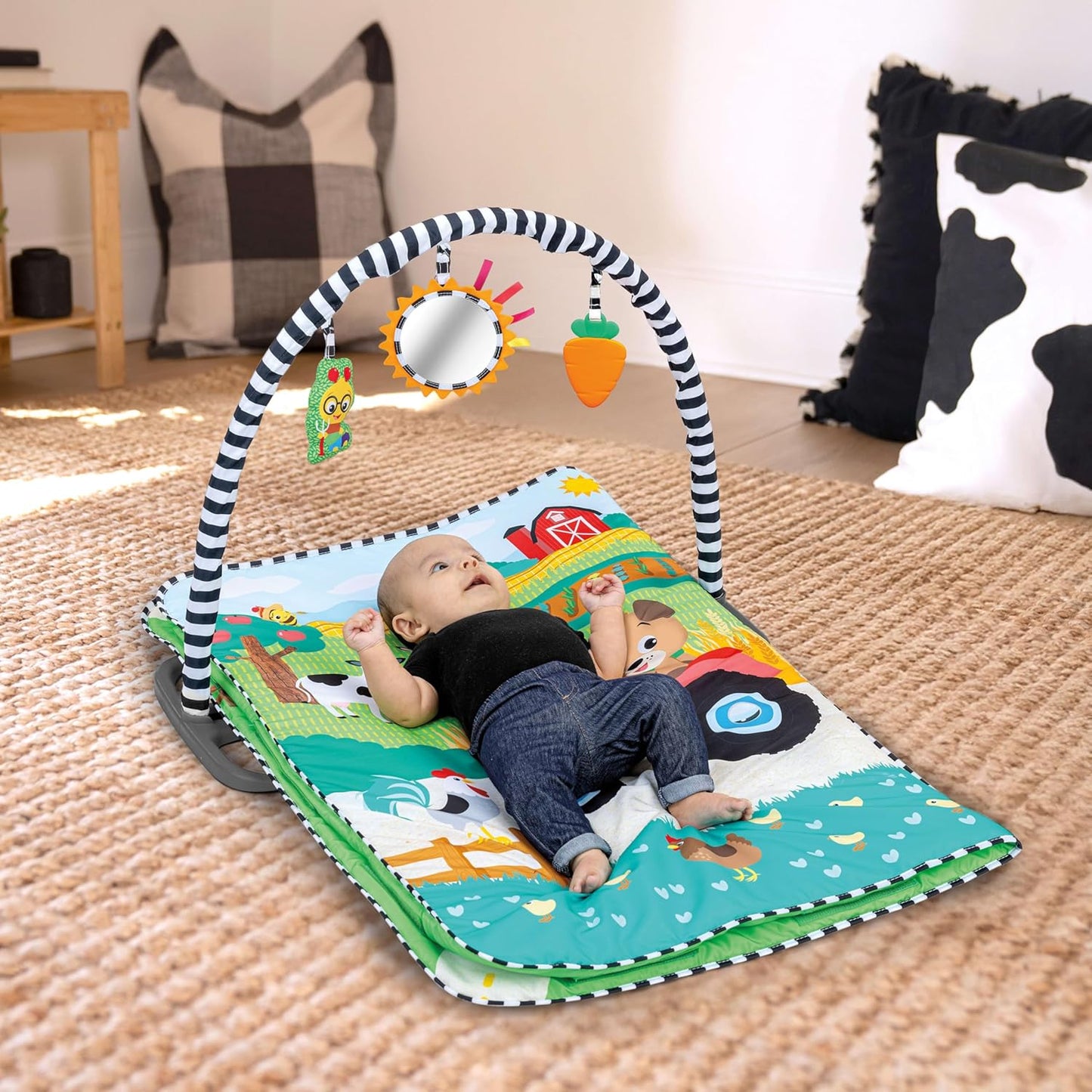 Baby Einstein Farm Explorers Busy Barnyard Grow With Me Activity Gym&nbsp;