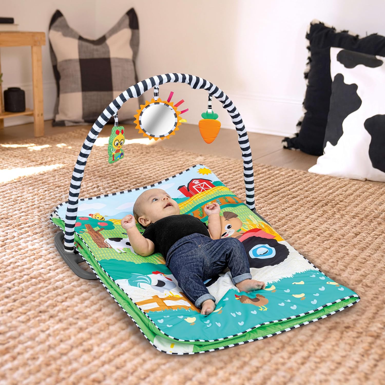 Baby Einstein Farm Explorers Busy Barnyard Grow With Me Activity Gym&nbsp;