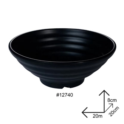 Cone Bowl Black Melamine Dinnerware