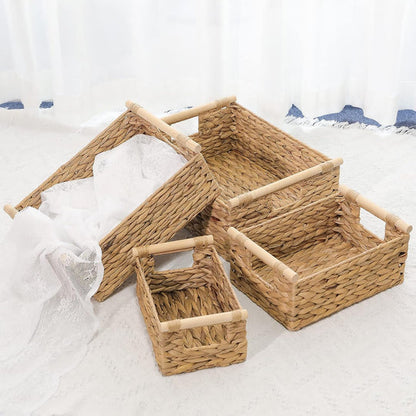 Multi-functional Storage Woven Rattan with Handle