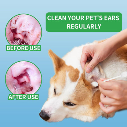 Ipek 55-Pcs Cotton Pet Ear Cleaning Buds 8-cm