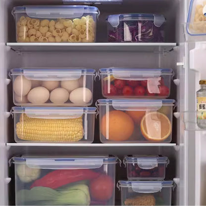 700+1500+2700ml Rectangle 3pcs Food Container Tupperware