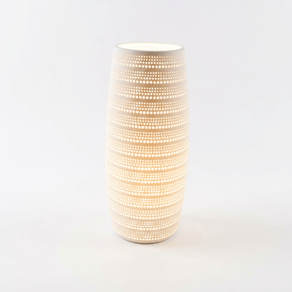 Nino Germany Mid-Century Clay Iso Light Table Lamp