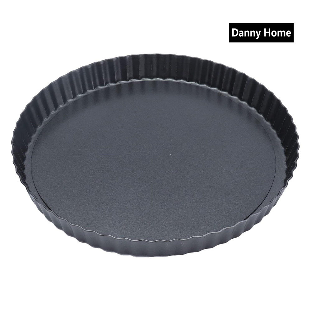 Danny Home Carbon Steel Premium quality , Non-stick Detachable Round Tart Pan 30cm