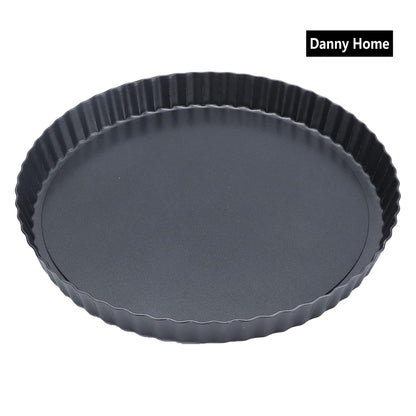 Danny Home Carbon Steel Premium quality , Non-stick Detachable Round Tart Pan 30cm