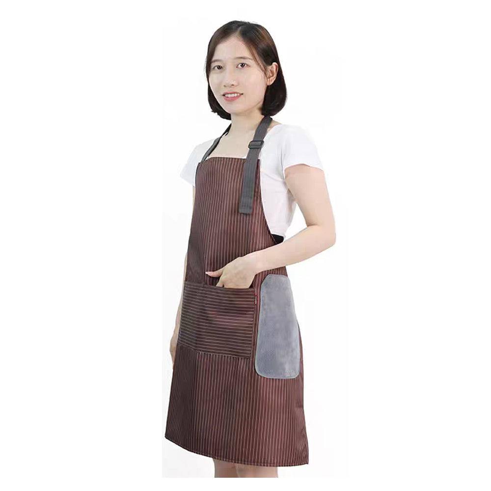 Apron YURILIFE With Pocket Waterproof and Oil Proof for Home Kitchen
