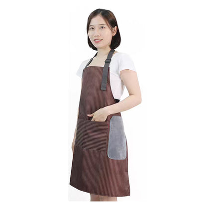 Apron YURILIFE With Pocket Waterproof and Oil Proof for Home Kitchen