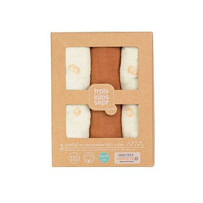 Trois Kilos Sept Muslin Swaddle Blanket Set