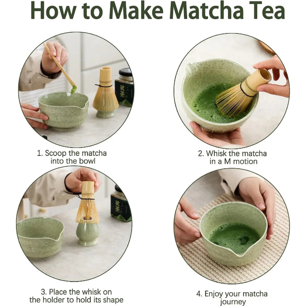 5-Pcs Handmade Matcha Tea Kit Set
