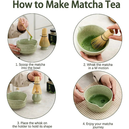 5-Pcs Handmade Matcha Tea Kit Set