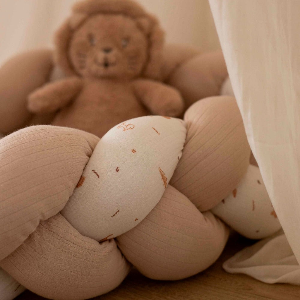 Ecru and beige decorative braid