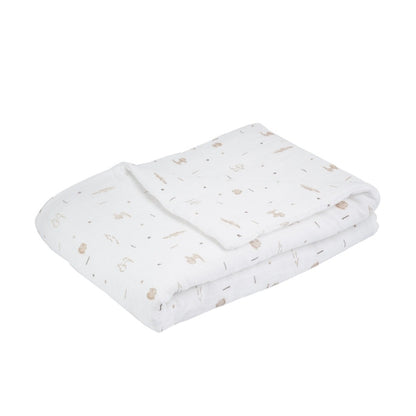 Cotton muslin baby blanket 75X100cm