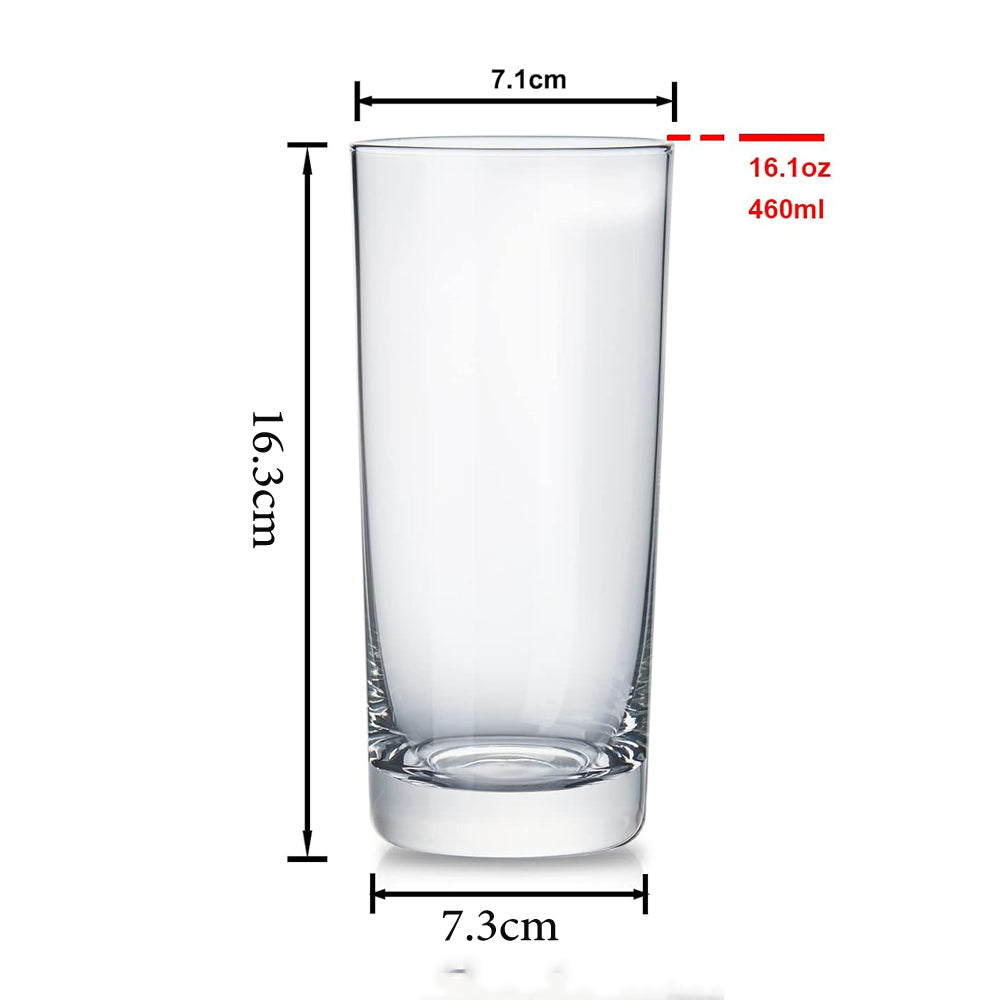 Danny Home 6-Pieces Tall Cocktail Glasses 460ml