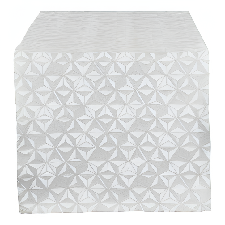 Holiday Elegance - Runner Silver & White