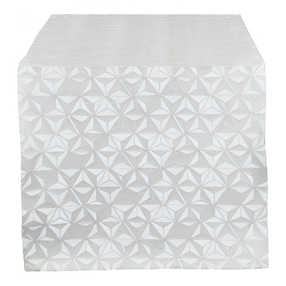 Holiday Elegance - Runner Silver & White