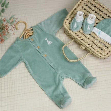 Sophie la Girafe Velour Baby Footie