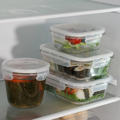 900ml Borosilicate Rectangle Glass Food Storage Container With Microwave, Freezer & Dishwasher Safe NFH-77808