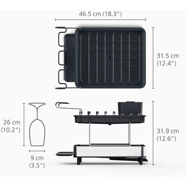 Joseph Joseph 851647 Excel? Steel 2-Tier Dish Rack