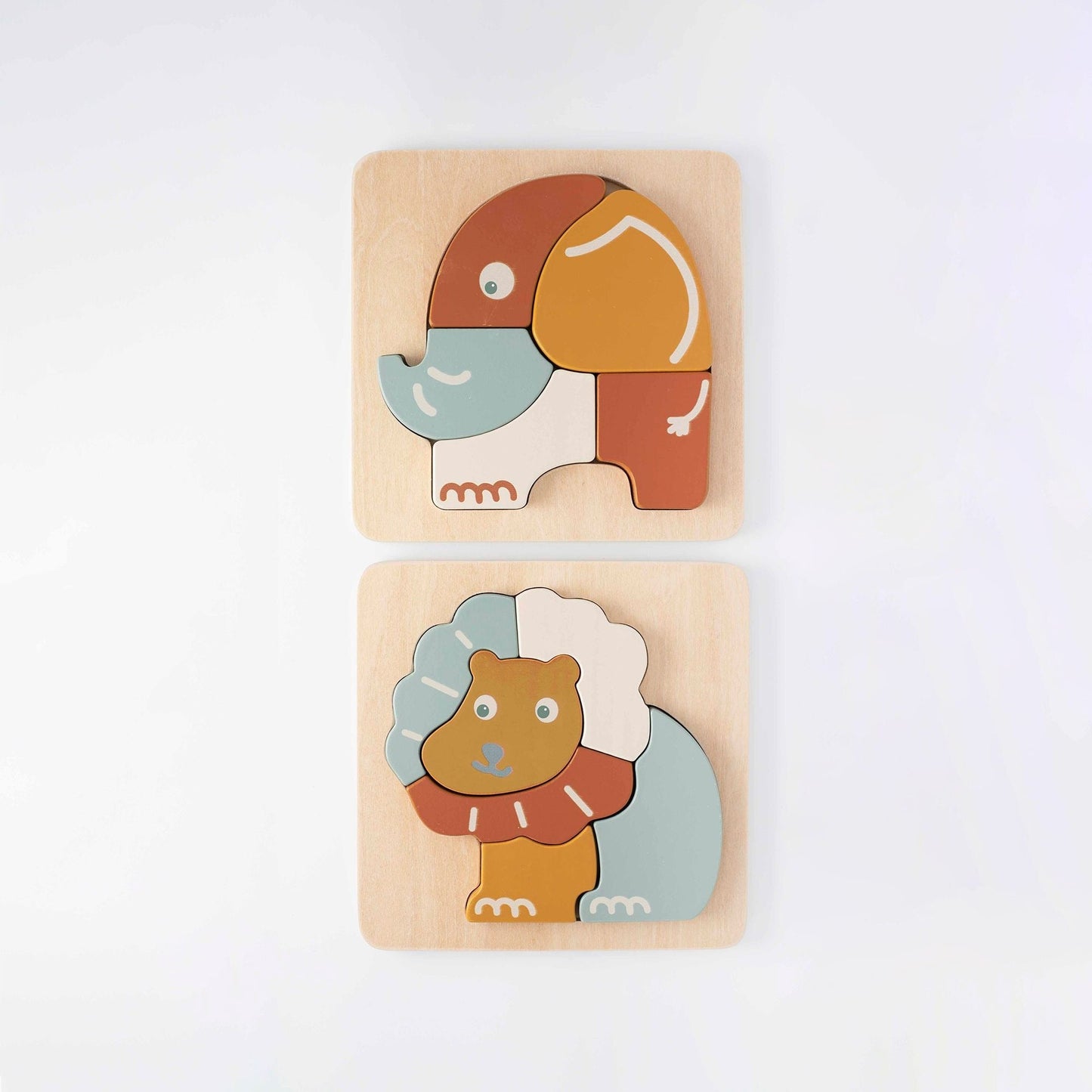 Wooden Animal Stacking Puzzles