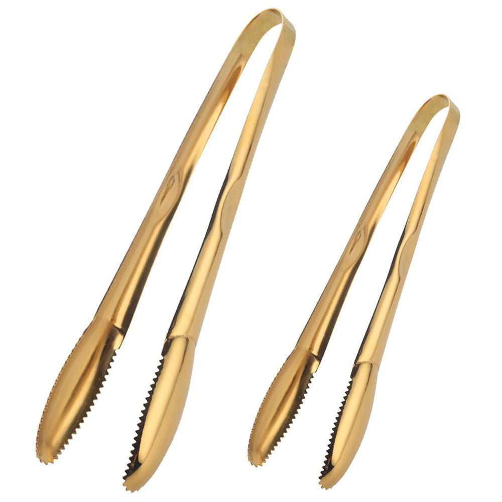 Gold Tongs Stainless Steel Kitchen Clip Cooking Utensils