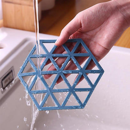 4-Pieces Silicone Mats Flexible Durable Non Slip Coasters