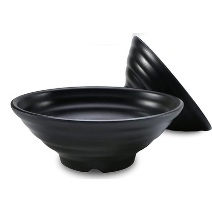 Round Bowl Black Melamine Dinnerware