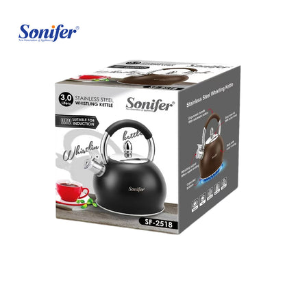 Sonifer 3L Stainless Steel Kettle SF-2518-Black