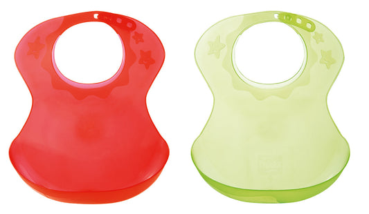 Tigex Flexible Plastic Bib RED-GREEN , assorted