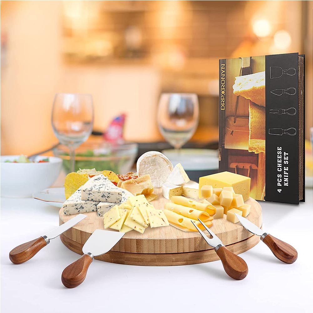 Cool Gift, 4 Pieces Set Cheese Knives