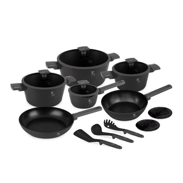 15-Piece Kitchen Stackable Cookware Set
