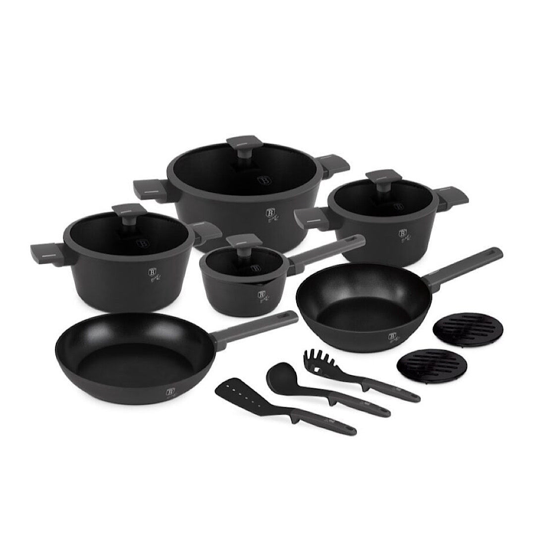15-Piece Kitchen Stackable Cookware Set