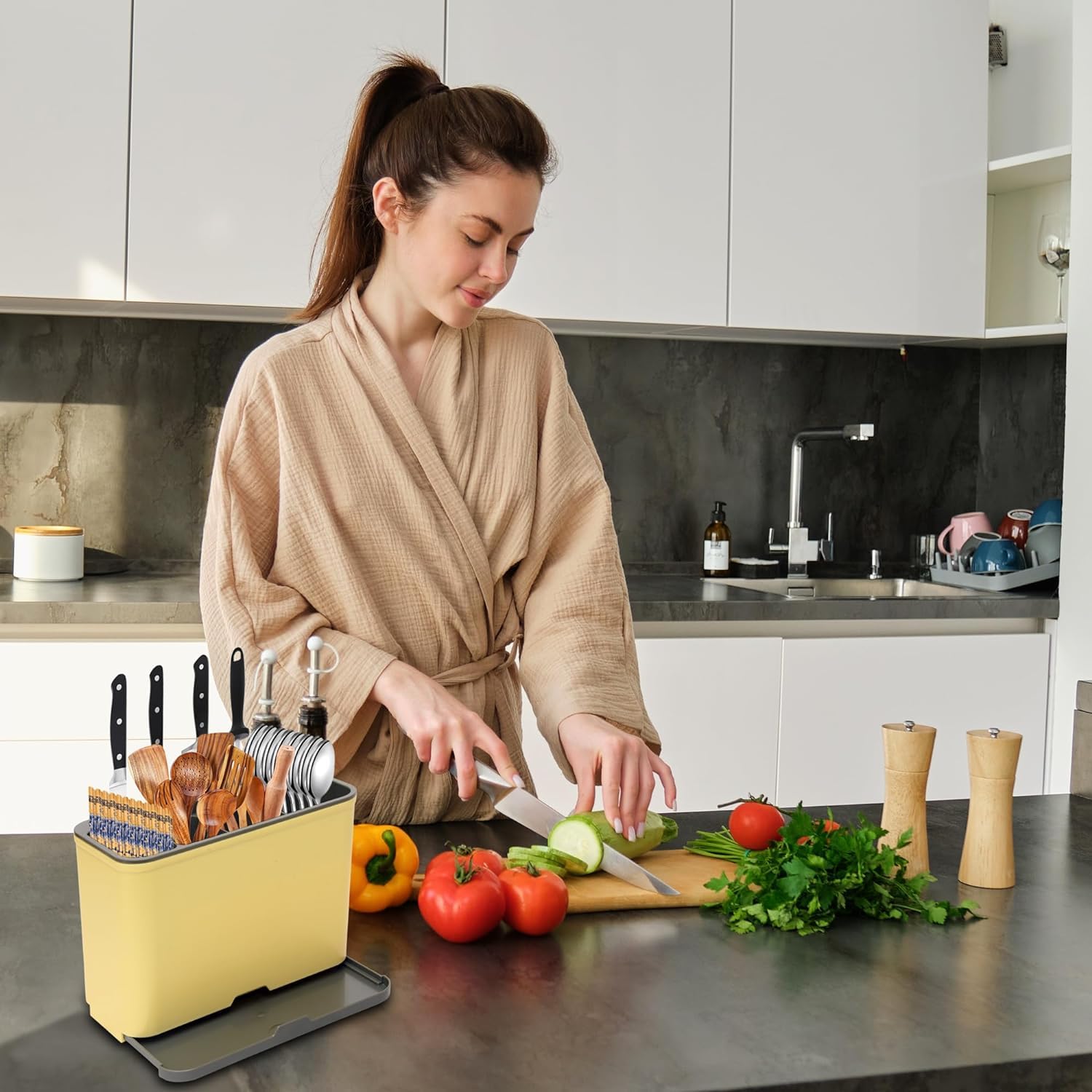 Kitchen Storage Holder Spoon Fork