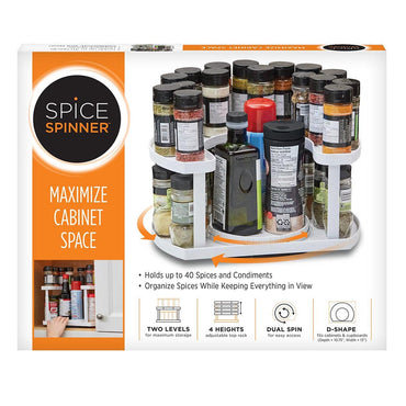 Spice Spinner Two-Tiered Spice Organizer & Holder