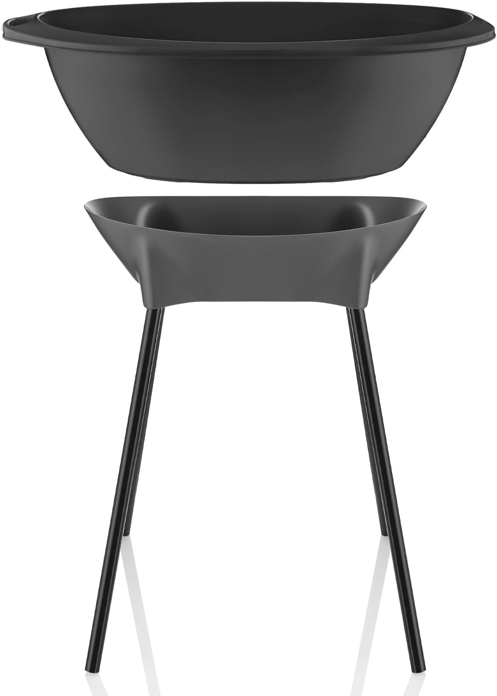 Baby Bathtub with Frame Elegant Baby Bath Tub Black