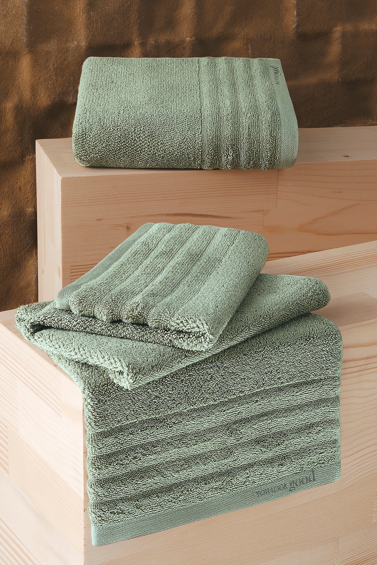 1Bath&1Face  Lapis 303 Set  Soft Modern Cotton 50x90 & 70x140 cm