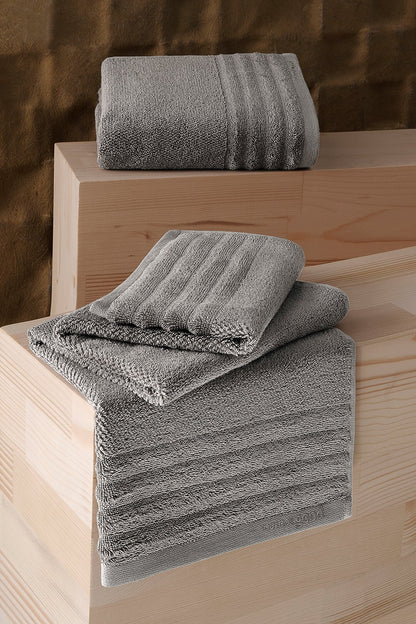 1Bath&1Face  Lapis 404 Set  Soft Modern Cotton 50x90 & 70x140 cm
