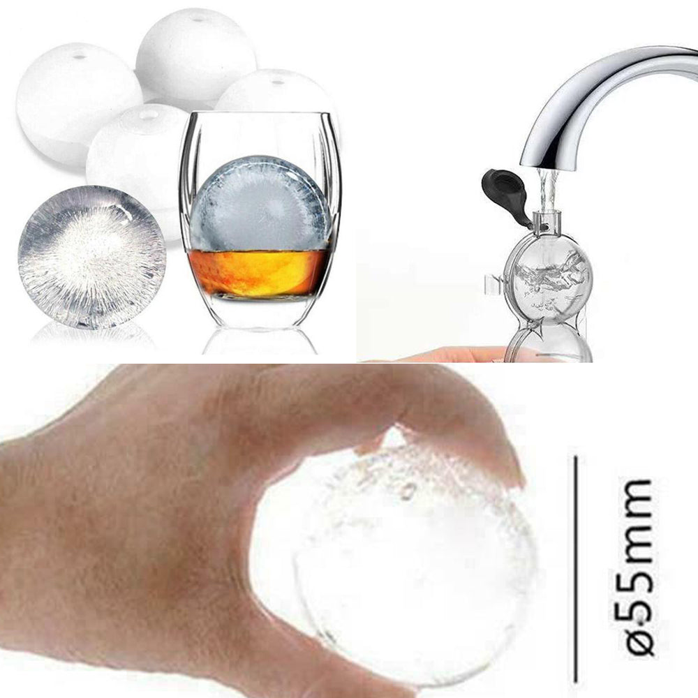 4 Large Ice Ball Maker Cube