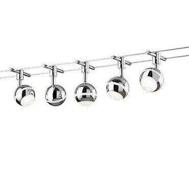 Trio Baloubet Chrome LED ceiling light