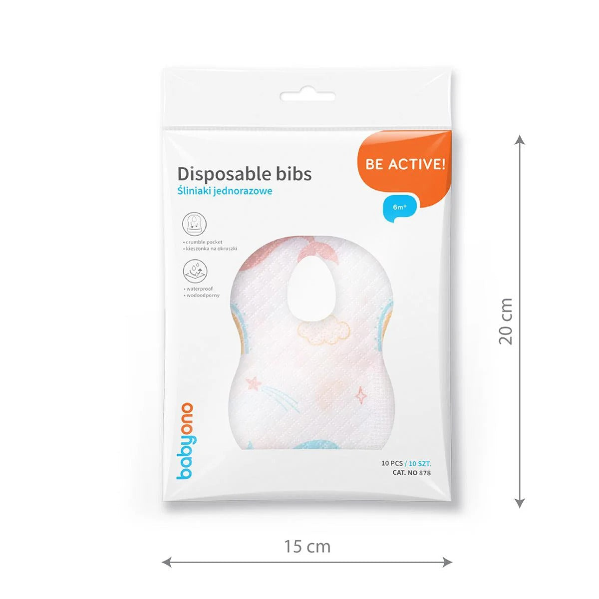 10 pcs Babyono Disposable Bibs