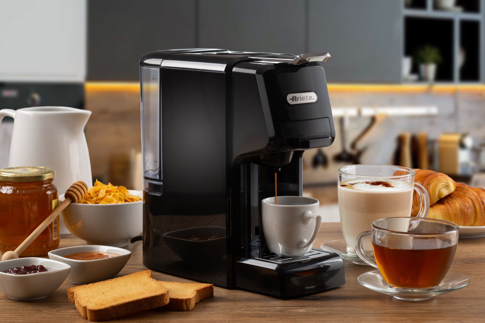 Moderna Coffee Machine with Capsule, Pods, Powder, 19 Bars 1350W