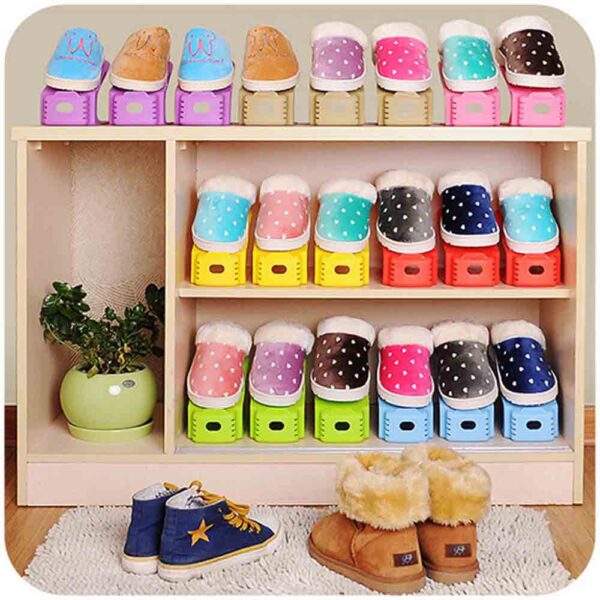 Double Layer Shoe Organizer Adjustable Stand 1 pc